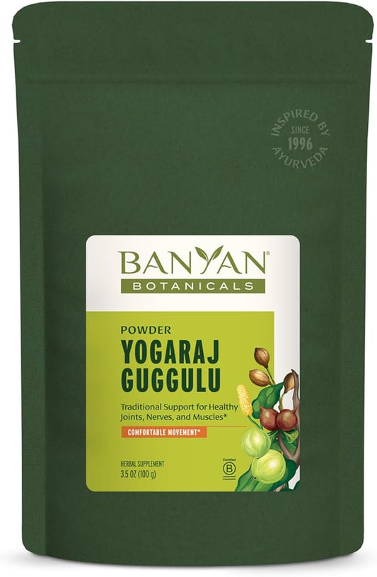 Banyan Botanicals Yogaraj Guggulu Powder – Organic Joint Support Supplement ­­–Ayurvedic Blend for Supporting the Joints and Skeletal System* – 3.5 oz – Non-GMO, Sustainably Sourced, Vegan