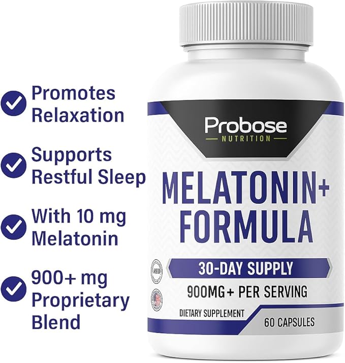Melatonin+ Formula 60 Capsules 30-Day Supply