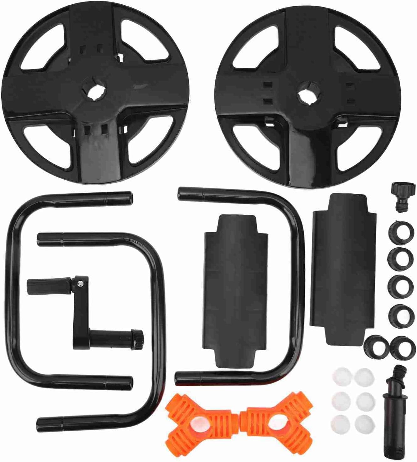 Water Hose Reel Cart, Portable Water Hose Reel Cart Pipe Storage Rack ABS Single Arm Tool for Garden Car Washing Watering