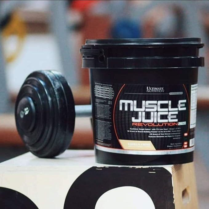 Ultimate Nutrition Muscle Juice 2600 Revolution, Weight Gain Drink Mix - Mass Gainer Workout Powder Supplement for Lean Muscle Growth & Recovery with 56g Protein Blend - Banana, 11.105lb