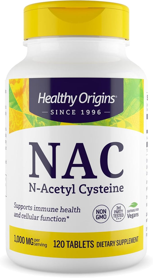 Healthy Origins NAC (N-Acetyl Cysteine) 1,000 MCG