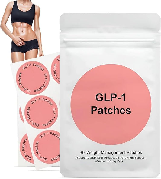 GLP-1 Patches with L Glutamine, Berberine, Chromium, Pomegranate and Cinnamon - （30 Count-z1）
