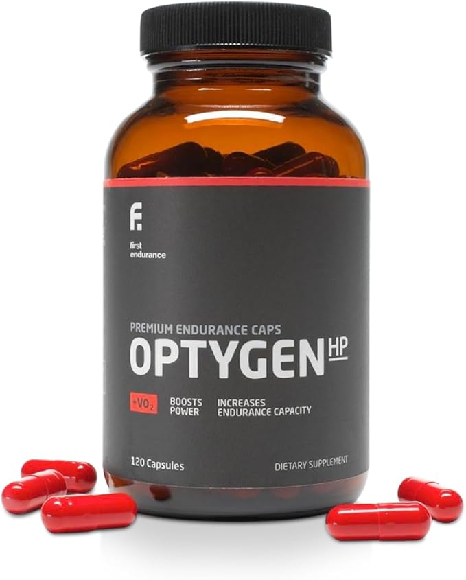 FIRST ENDURANCE OptygenHP - Premium Endurance Supplement | Boost Power | Increase Performance and Endurance | Improves Oxygen Utilization| 120 Capsules