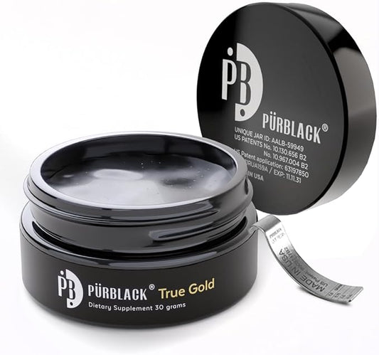 Live Resin Pure Gold Shilajit - Organic Shilajit Supplement with Over 80 Minerals - High Bioavailability & Antioxidant Support Mineral Supplement - Authentic Gold Infused Resin | USA Made -60 Servings