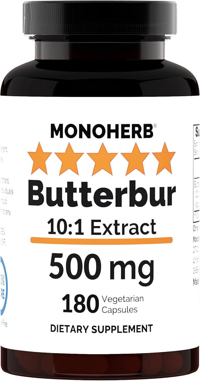 Butterbur Extract 500 mg - 180 Capsules
