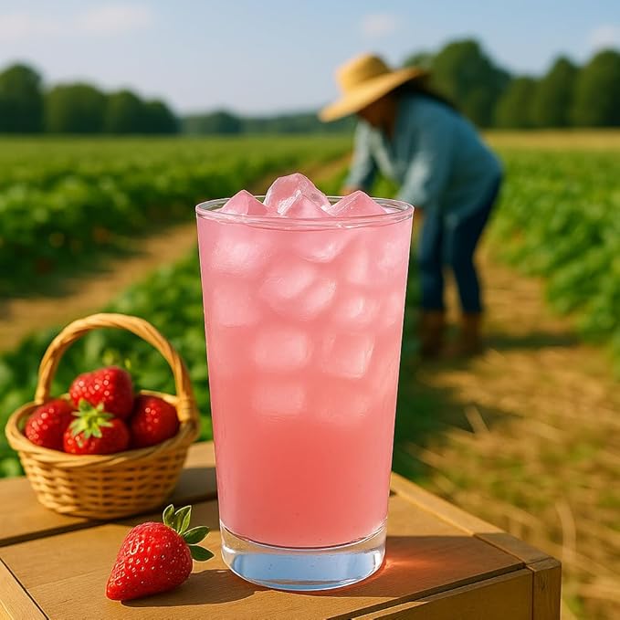 EVERYDAZE Drinkcation Zero Sugar Ready to Drink Fruit Ade with Real Fruit Concentrate | Korean Convenience Store Drink | 7.8 fl oz Pouches x (10 Pack), Low Calorie (Strawberry Lemon Bliss)