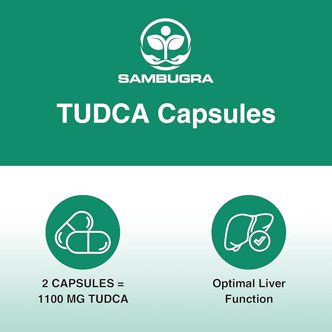TUDCA Liver Supplements 1100mg, 3rd Party Tested Ultra Strength Bile Salt TUDCA Supplement, Liver Support for Liver Cleanse Detox and Repair, 60 Capsules