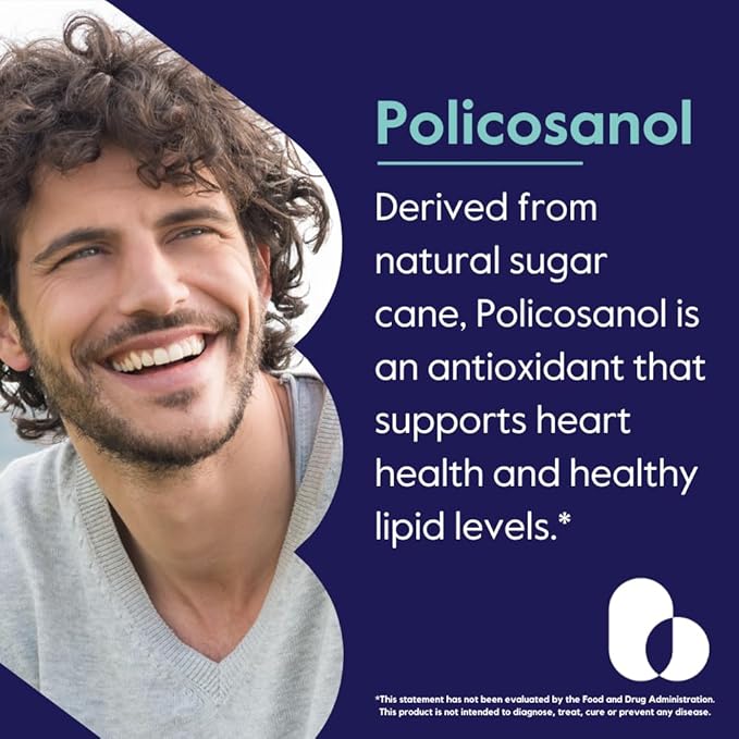 BESTVITE Policosanol 25mg (180 Vegetarian Capsules) - No Stearates - No Flow Agents - Vegan - Non GMO - Gluten Free