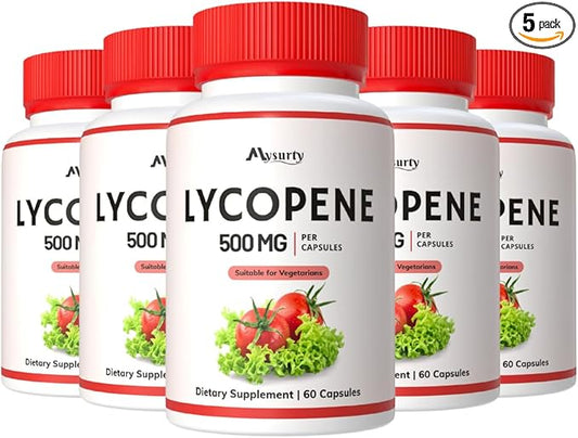 lycopene Supplements for Men | lycopene 500mg | Supplements for Men, 300 Capsules (Pack 5)