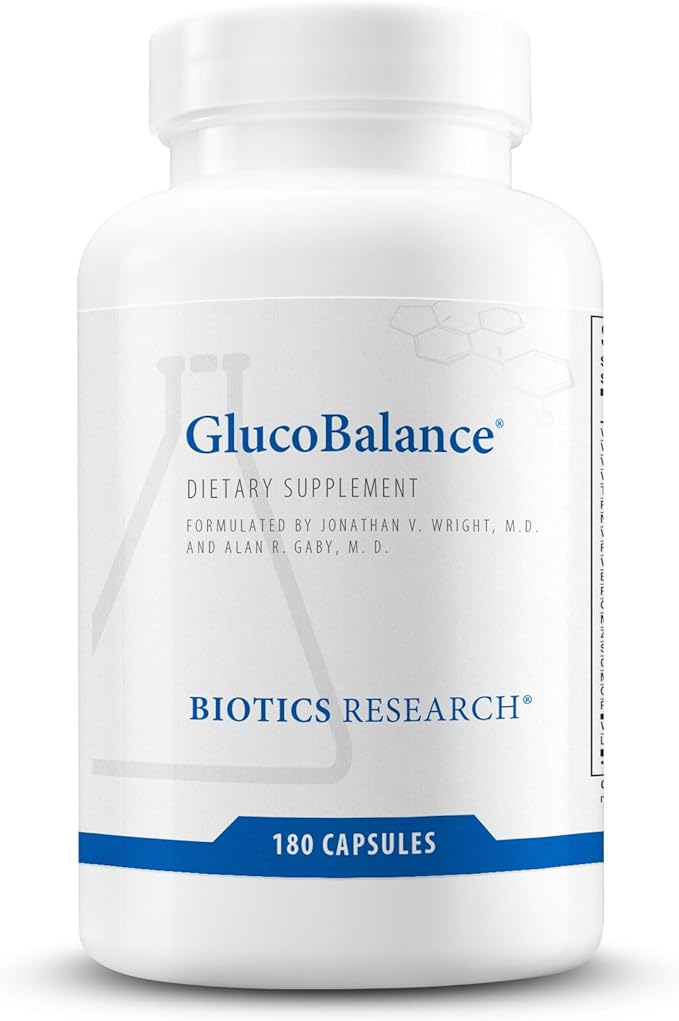 Biotics Research GlucoBalance Chromium, Vanadium, L carnitine Supplement, Supports Metabolic Health and Maintain Healthy Blood Lipid Levels - 180 Capsules