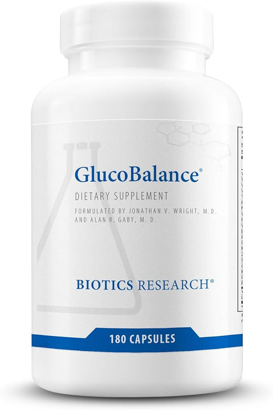 Biotics Research GlucoBalance Chromium, Vanadium, L carnitine Supplement, Supports Metabolic Health and Maintain Healthy Blood Lipid Levels - 180 Capsules