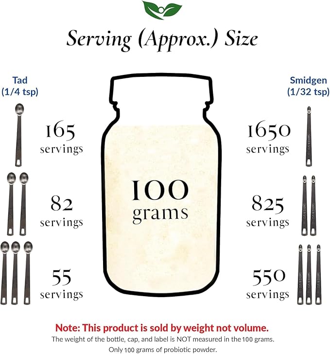 Lactobacillus Sakei Probiotic Powder 150 Billion cfu's | Made in USA | No Additives | Sinus and Sinusitis Relief | High Potency | L. Sakei | 100 Grams (3.52 Oz)