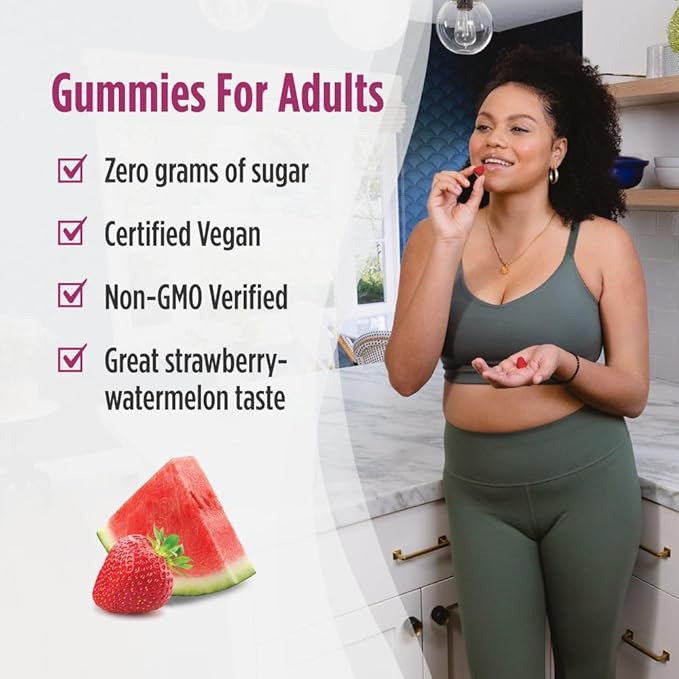 Nordic Naturals Zero Sugar Probiotic Gummies - Strawberry Watermelon Flavor - 40 Gummies - Supports Digestive Wellness & Immune Health - Non-GMO - Third Party Tested - Vegan - 20 Servings