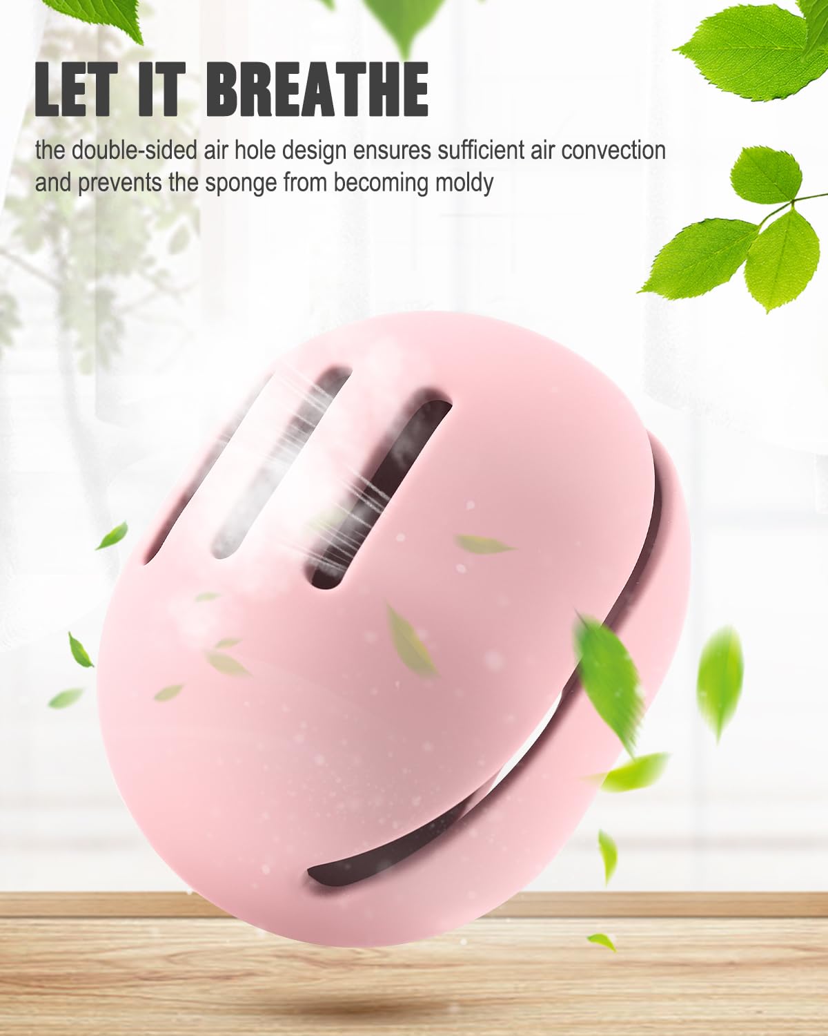 FERYES 2 PCS Makeup Sponge Holder – Shatterproof Eco-Friendly Silicone Beauty Make Up Blender Case for Travel