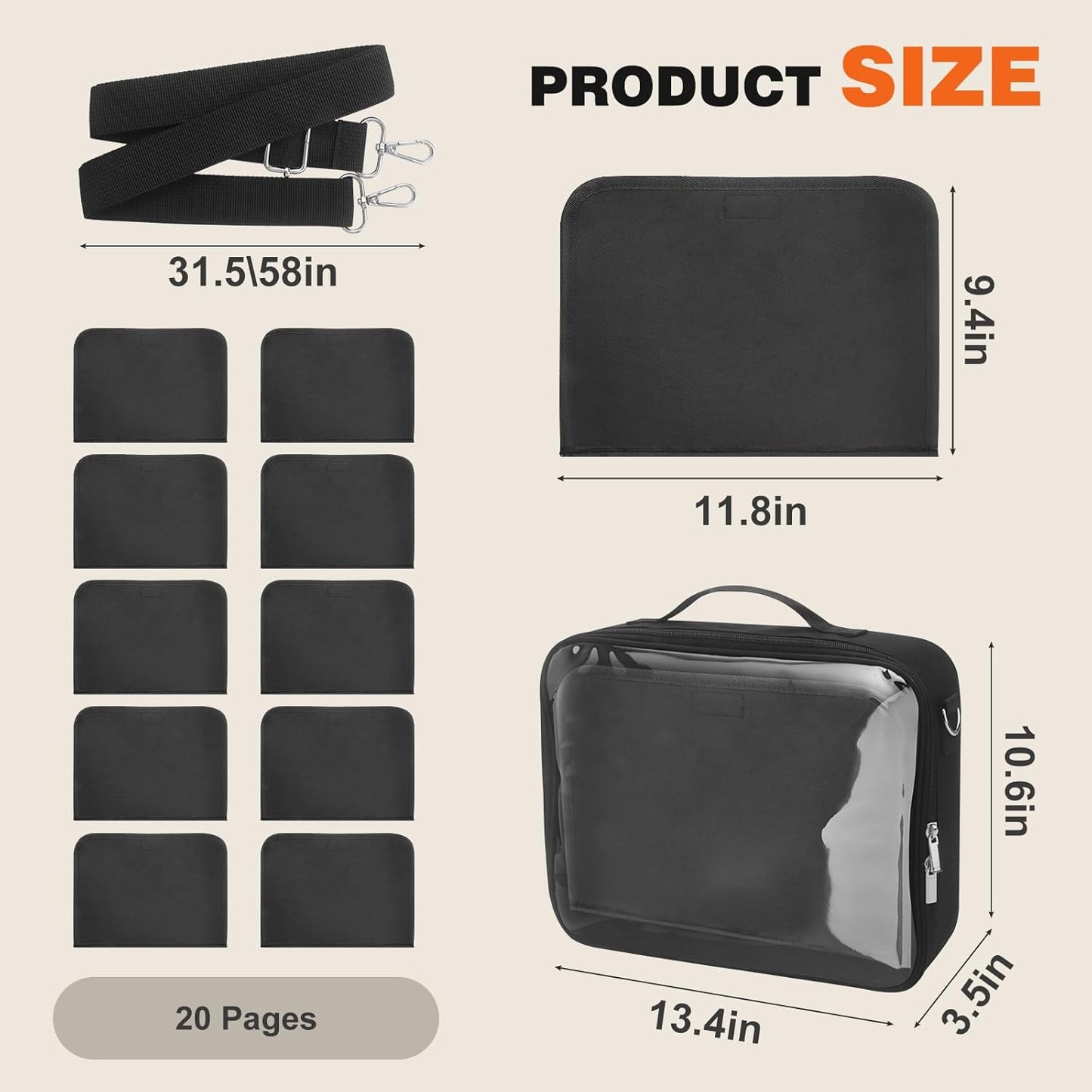 Enamel Pin Display Bag & Pin Trading Book for Collectors - Large Capacity 20 Page Pin Board Case with Removable Pages for Travel & Trading