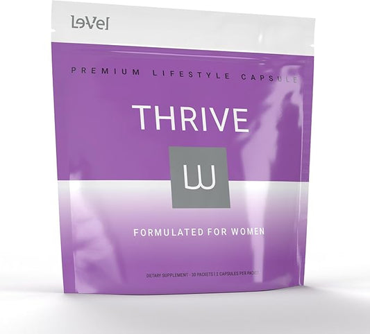 Le-Vel Thrive Premium Vitamins & Minerals Capsules for Women | 60 Capsules | Womens Multivitamin Lifestyle Capsule | Gluten Free | Multi Minerals Supplement | Energy Boost 30 Day Supply