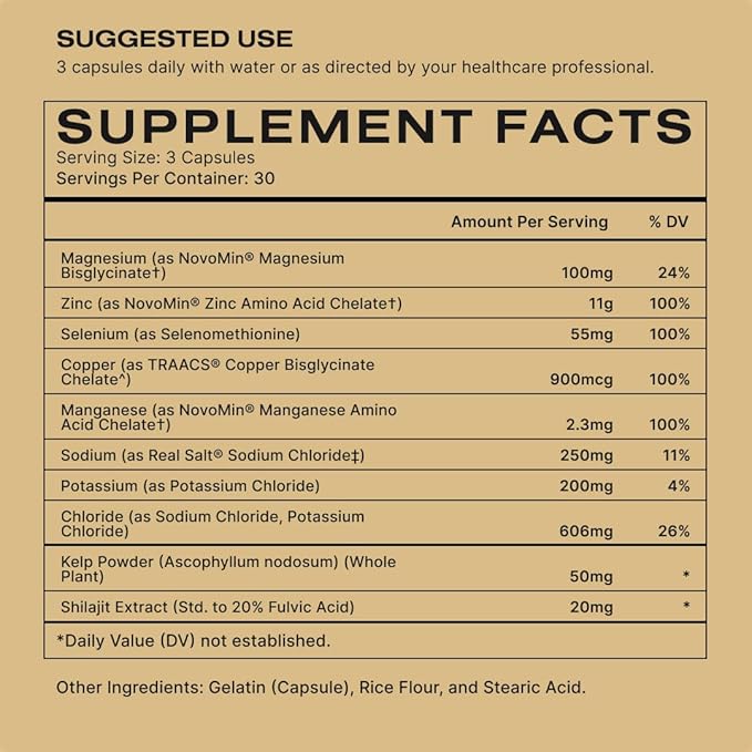 Human Nature Fine Tune: Multipurpose Daily Supplement for Focus, Digestive Health & More, with Ancient Minerals, Himalayan Shilajit, Real Salt, & Kelp