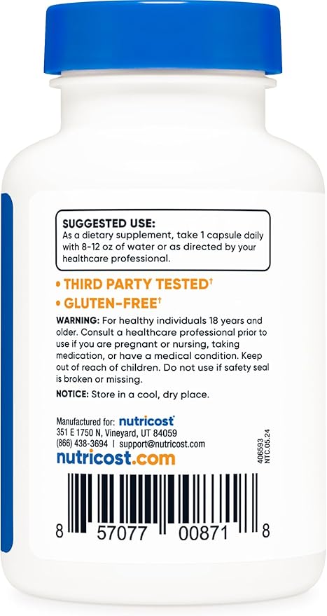 Nutricost Butterbur Extract Capsules (75mg) 120 Capsules - Gluten Free, Non-GMO, Vegetarian Friendly