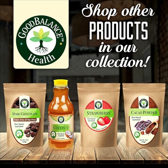 Good Balance Health Cacao Powder | Raw Cacao | Organic Cacao, Chocolate Powder | Perfect for Baking, Smoothies | Plant-Based, Organic, Gluten Free, Vegan Friendly, Keto Friendly | 12 Ounches (Resealable Bag)