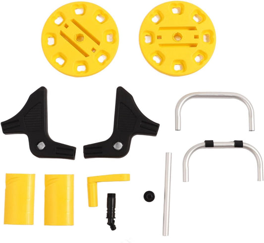 Water Hose Reel Cart, Wall Mounted Garden Hose Cart, Yellow 20m Portable Hose Reel for Watering Plants or Cleansing Vehicle