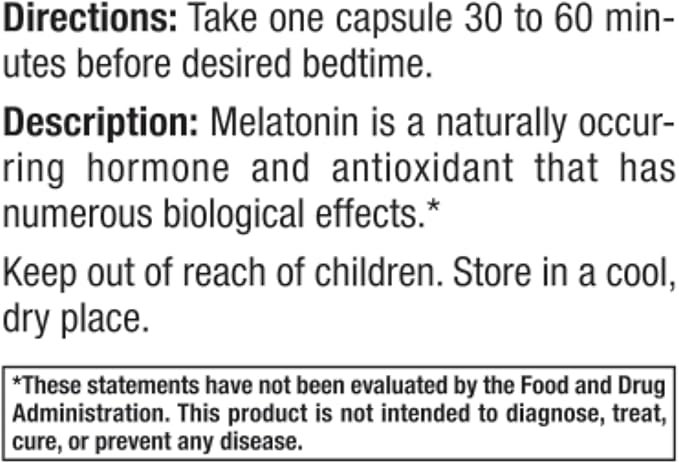 Melatonin 60mg | High Dosage Melatonin in Easy-to-Swallow Capsules | Vegan, Non-GMO & Gluten-Free | US-Made Extra Strength Melatonin (2-Pack)