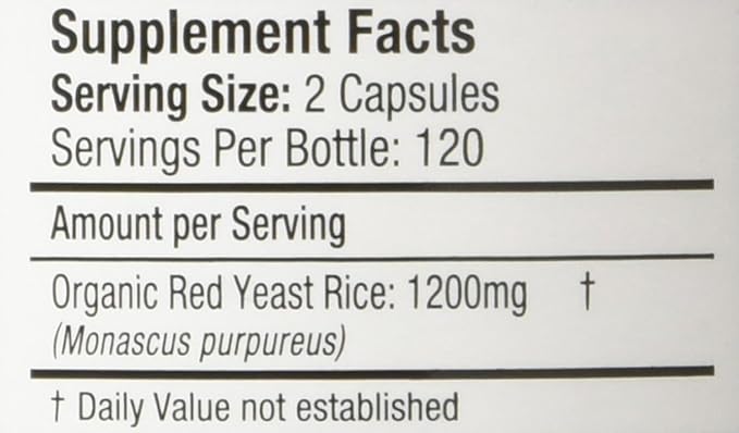 Red Yeast Rice 240 Count (Pack of 1)