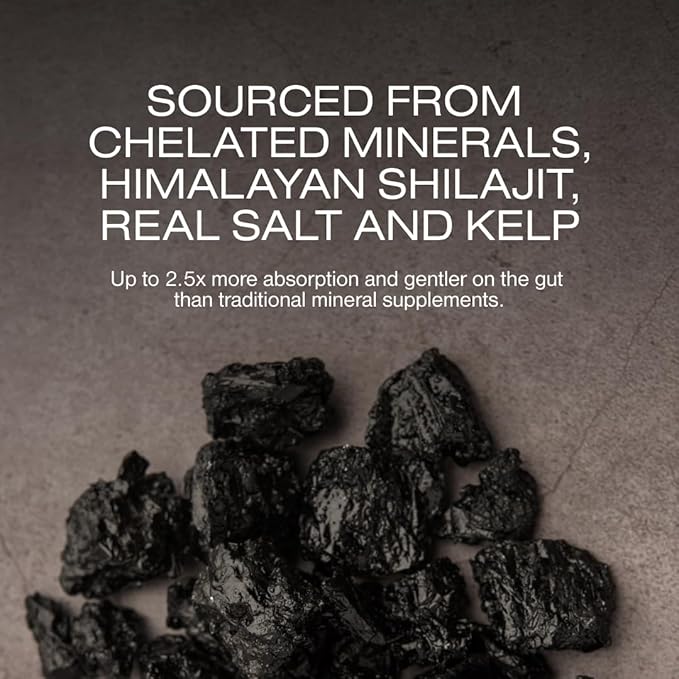 Human Nature Fine Tune: Multipurpose Daily Supplement for Focus, Digestive Health & More, with Ancient Minerals, Himalayan Shilajit, Real Salt, & Kelp