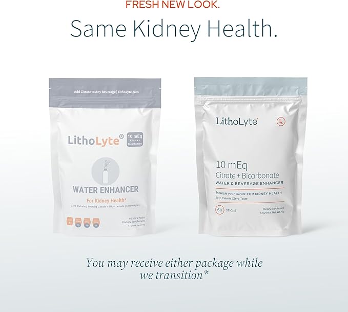 Kidney Health 15 mEq | Water & Beverage Enhancer for Kidney Health | Developed by Urologists | 60 Sticks