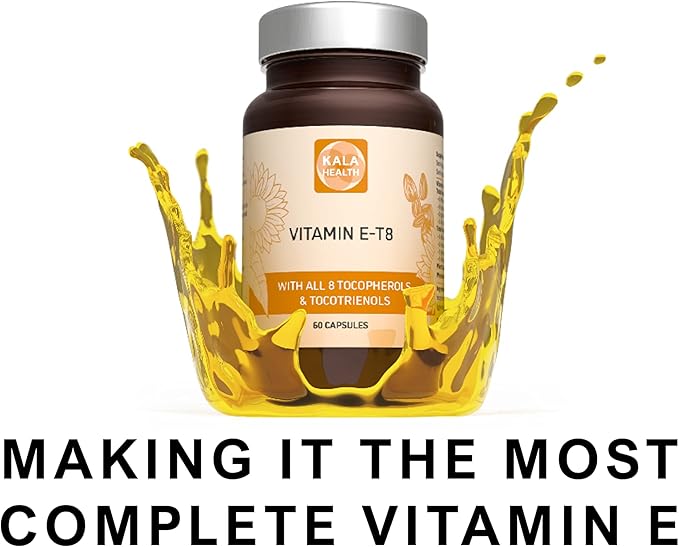 Unique Formula with All 8 Tocopherols and Tocotrienols Vitamin E– Contains no PAH’s, Heavy Metals, Contaminants or Preservatives - Certified Sustainable - Hair, Scars and Skin (60)