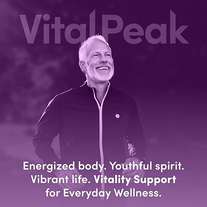 Longevity Peak - Healthy Aging & Cellular Energy Support Supplements for Women & Men - with Ashwagandha, Astragalus, Cat's Claw, Ceylon Cinnamon, L-Lysine, L-Glutamine & More - 60 Capsules