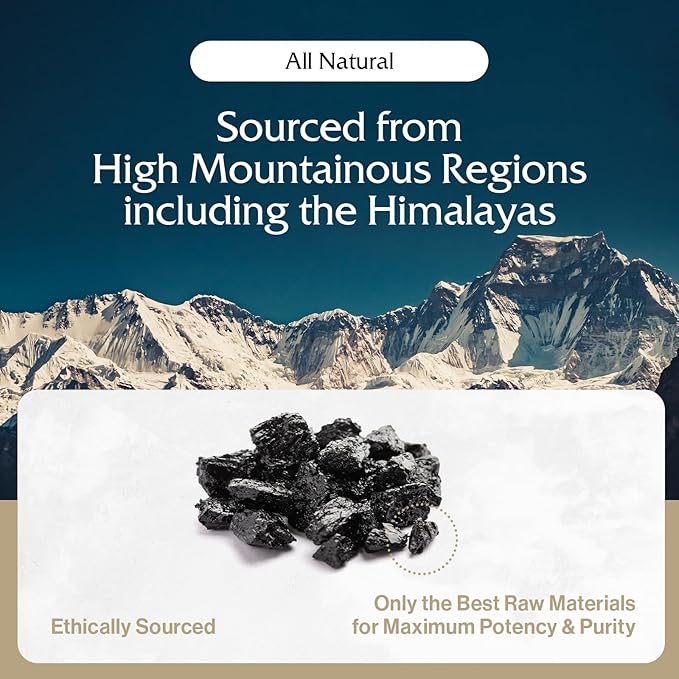 Live Resin Pure Gold Shilajit - Organic Shilajit Supplement with Over 80 Minerals - High Bioavailability & Antioxidant Support Mineral Supplement - Authentic Gold Infused Resin | USA Made -60 Servings