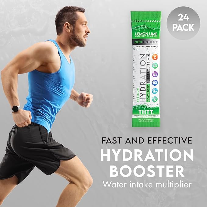 Hydration Powder, Electrolyte Powder Packets, Naturally Flavored Hydrating Packets for Water, Fast Acting Hydrate Electrolytes with Vitamins C & D