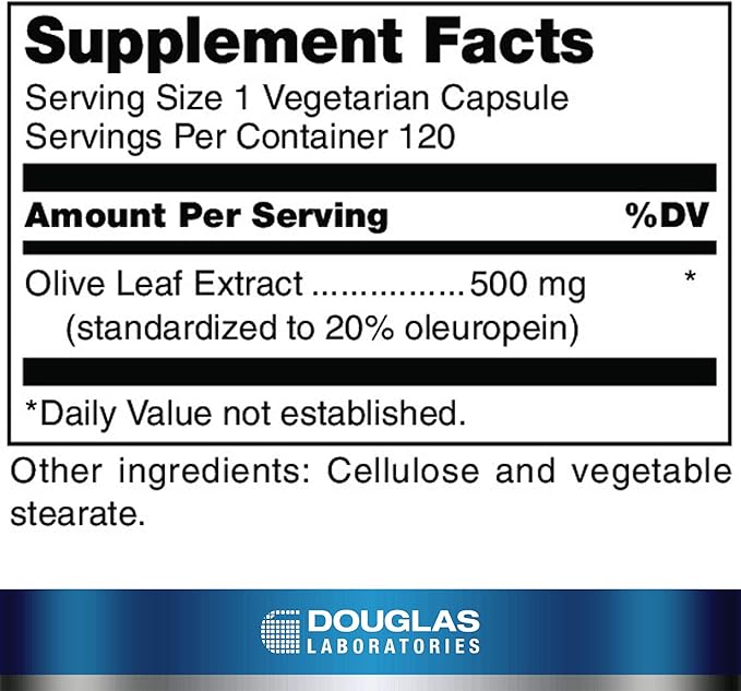 Douglas Laboratories Olive Leaf Extract | Olive Leaf for Heart Health | 120 Capsules