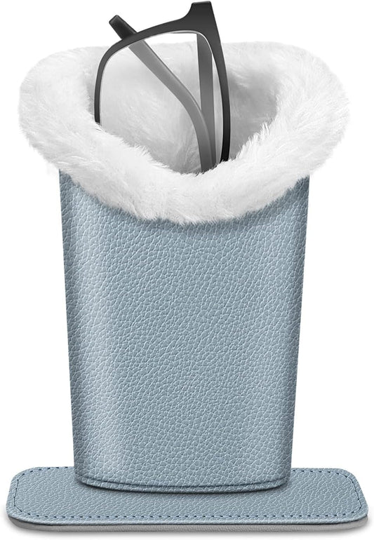 Fintie Plush Lined Eyeglasses Holder, Glasses Stand Case, Anti-scratch Glasses Storage Organizer for Desk, Nightstand, Office