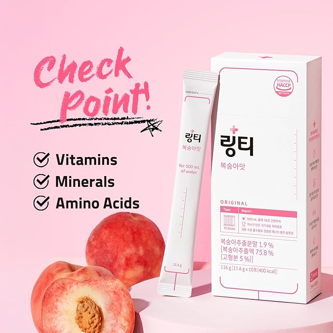 Doctor Developed Electrolyte Drink Mix - Peach Flavor | Rapid Hydration | Essential Vitamins | Oral IV Solution | Fast Recovery | Workout Drink | Party Recovery | Maximum Absorption | 10 Count