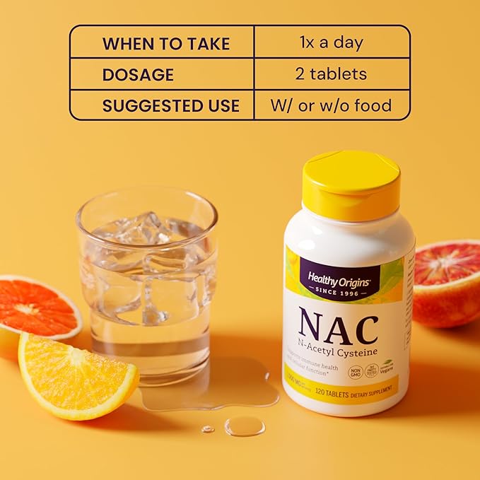 Healthy Origins NAC (N-Acetyl Cysteine) 1,000 MCG
