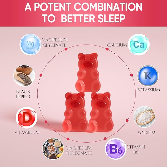 Magnesium Glycinate Gummies 1000 mg Sugar Free,High Absorption Calcium Magnesium Supplement,Vegan,Non GMO,Gelatin Free,Calm Mood,Sleep,Boosts Energy Support for Adults,90 Raspberry Gummies