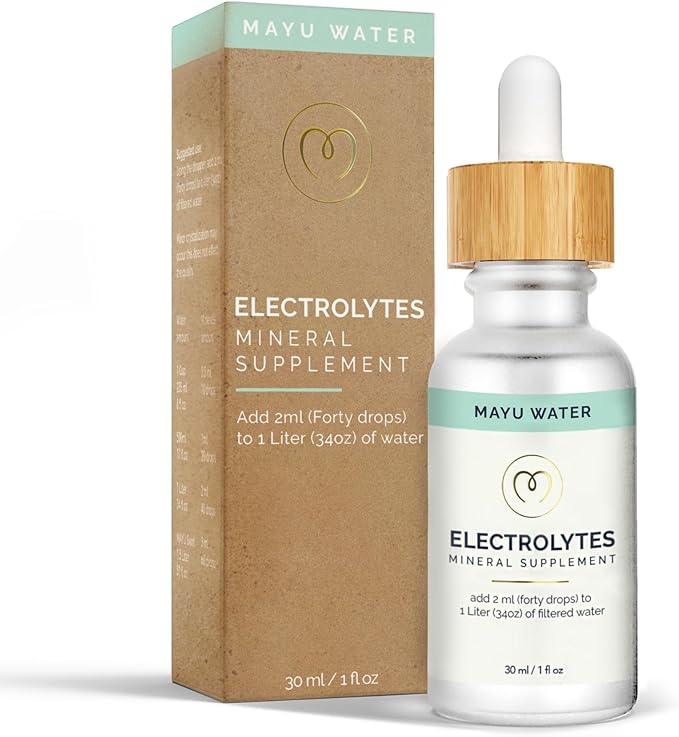 MAYU Electrolyte Water Drops - Fast Absorption Mineral Drops for Drinking Water, Hydration Essential Minerals Mix - 100% Pure Natural Minerals, Dehydration Solution, Sugar Free Electrolytes -30 ml (1)