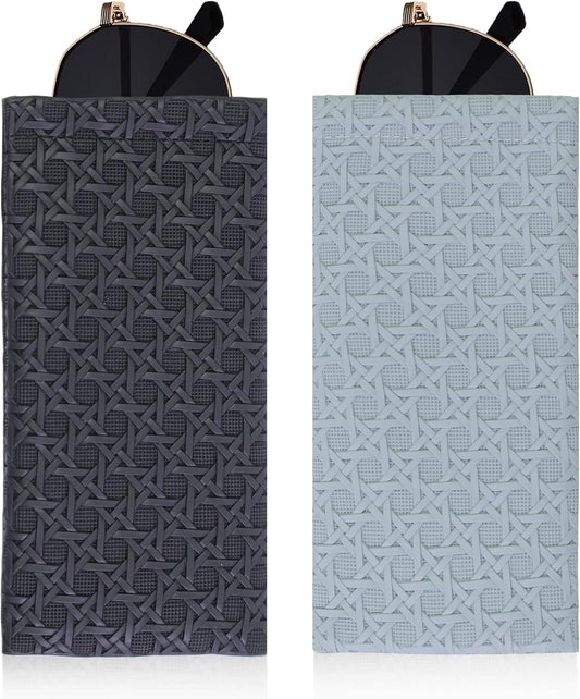 Double Eyeglass Case Soft Dual Glasses Case for Women Men Travel Squeeze Top Sunglasses Cases Eyeglasses Pouch