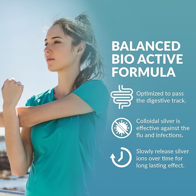 ProSILVER Blue Label 20 PPM True Colloidal Silver Liquid Drops (4oz Dropper), Optimized Bio-Active Nano-Sized Liquid Silver for Immune Support, Dark Glass Bottle - Thrival Labs (Plata coloidal)