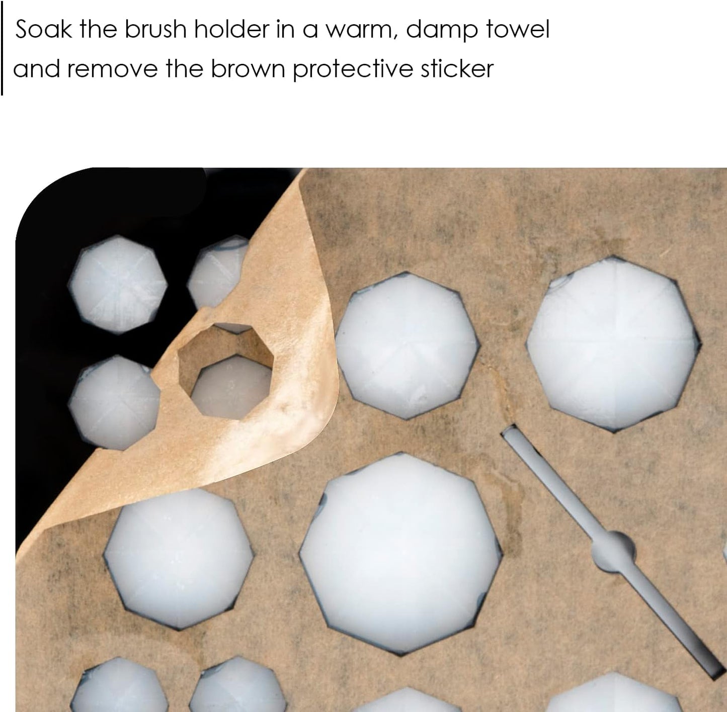 Makeup Brushes Drying Rack with Silicone Mat, 26 Holes Acrylic Brush Holder Stand Tree Tray, Adjustable Makeup Brush Holder