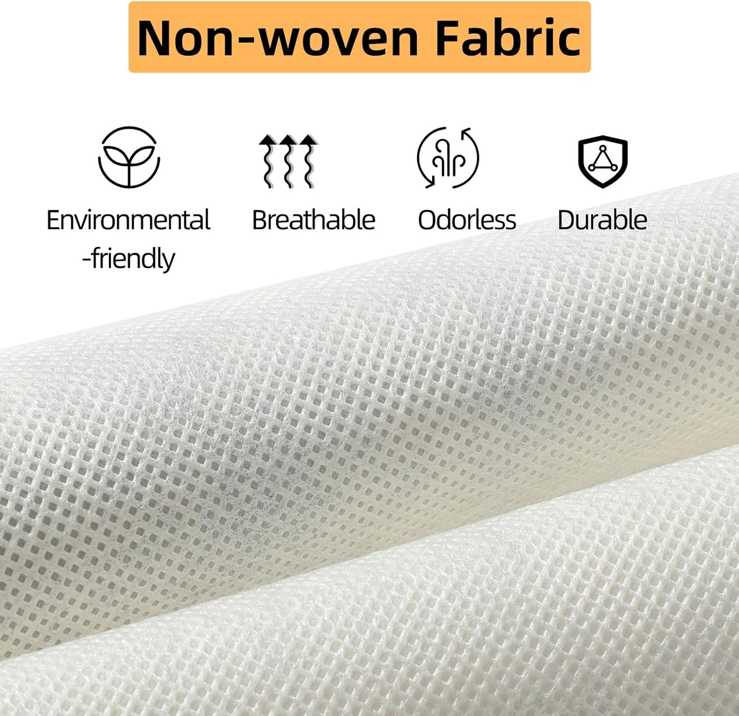 4-Shelf Hanging Closet Organizer and Storage, Collapsible Hanging Shelves for Closet with 2 Side Pockets, Hanging Shoe Organizer to Saving Space,Beige