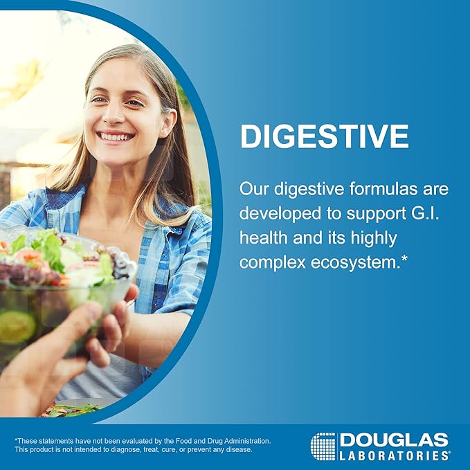 Douglas Laboratories G.I. Digest | Complete Enzyme Formula Including Gluten and Dairy Enzymes | 90 Capsules