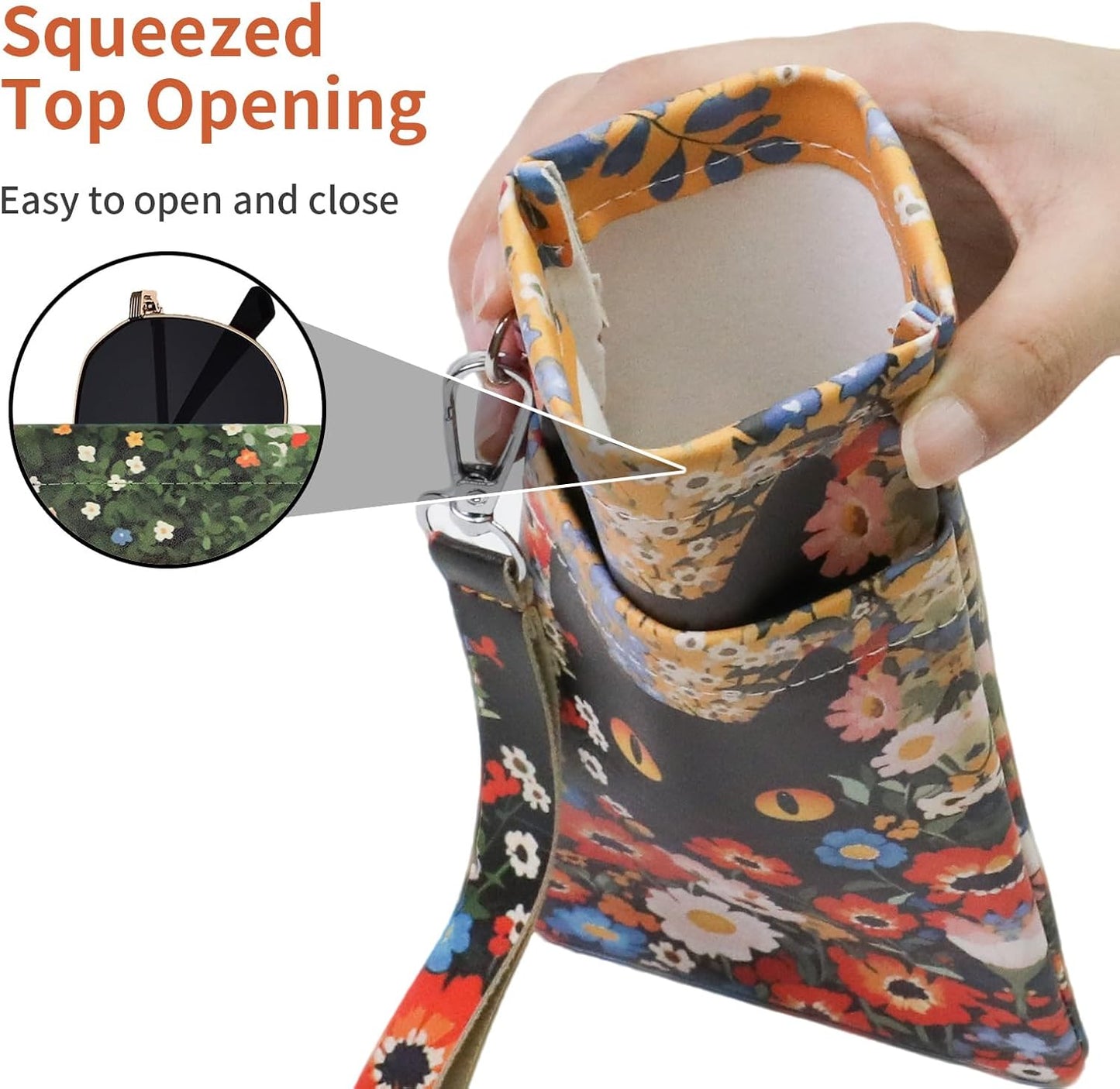 Double Eyeglass Case Soft Dual Glasses Case for Women Men Travel Squeeze Top Sunglasses Cases Eyeglasses Pouch