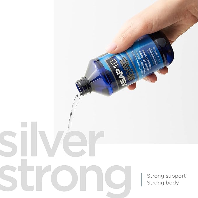 American Biotech Labs - ASAP 10 Silver Solution - Immune System Support, 10 Ppm Colloidal Silver Liquid Silver Solution Daily Immune Support Supplement with Silversol Technology - 8fl Oz