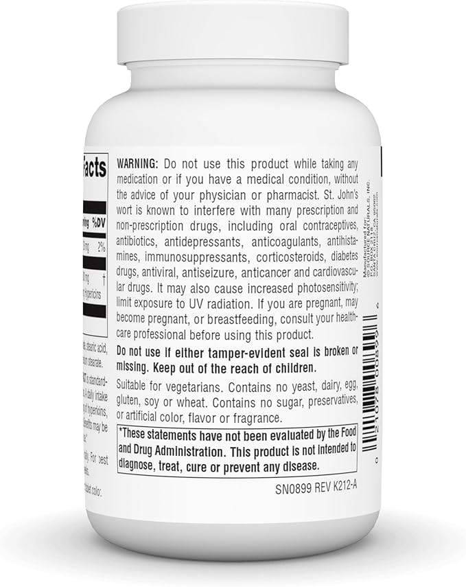 Source Naturals St. Johns Wort Extract 300 mg Supports a Positive Mental Outlook - 240 Tablets