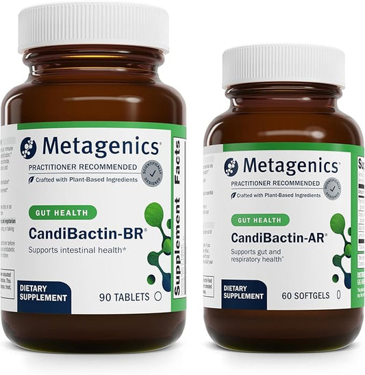 Metagenics Bundle - CandiBactin-BR (90 Tablets) & CandiBactin-AR (60 Softgels) - for Intestinal Support, Gut Health & Intestinal Microbial Balance