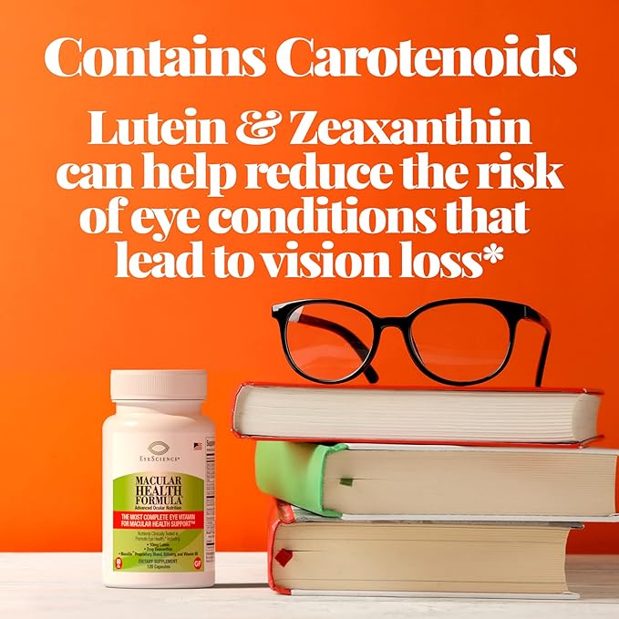 – Macular Health Formula – 120 Capsules – Complete Nutritional Supplement for Eye Health - Contains Lutein, Zeaxanthin, Vitamin C, D, E & B6-2-Pack