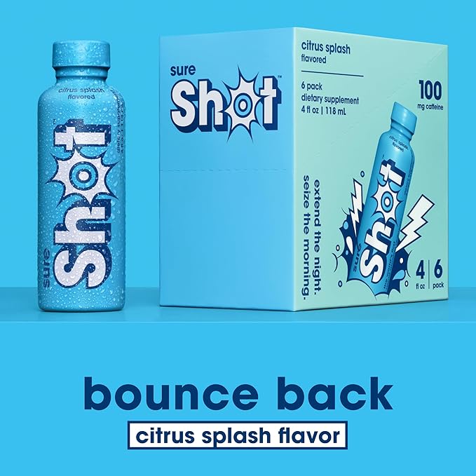 Recovery Drink, Citrus Splash (6 Pack) - Feel Better After Drinking, Wake Up Refreshed - Premium Hydration Beverage with Electrolytes & Vitamins for Liver & Gut Support, Energy & Focus, 4 Oz
