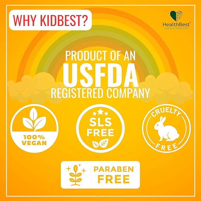 Kidbest Appetite Booster for Kids 3-13 Yrs with 20+ Nutrients, L-Lysine & B Vitamins Syrup, Helps Healthy Weight Gain, Pineapple Flavor, Increases Hunger, Appetite Stimulant, 200ml